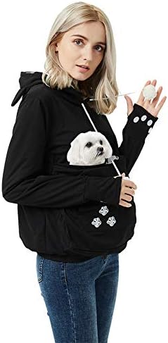 UNISSISEX Pet Carrier Hoodie Cat Dog Bolsa Selter camisa Top de camisa
