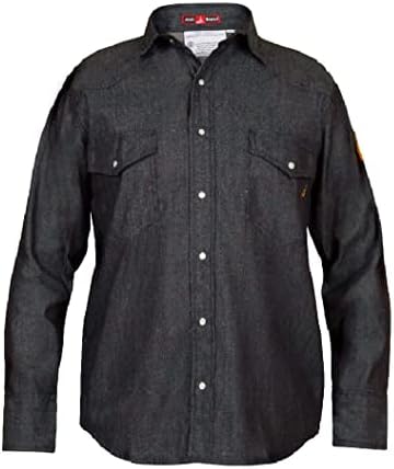 Camisa de jeans resistente à chama - C - 7 oz