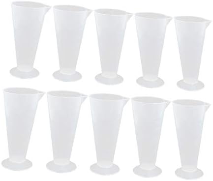 X-Dree 10pcs 250ml Laboratório claro usando copo de medição de teste de teste de líquido para água (10pcs 250ml Laboratorio