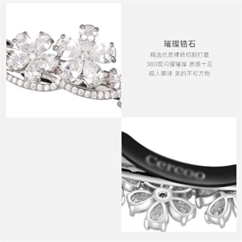 N/A Bright Stars Series Clip Headwear Clipe Bright Diamond Clipe Half-Tie Hair Clip de uma palavra com diamantes
