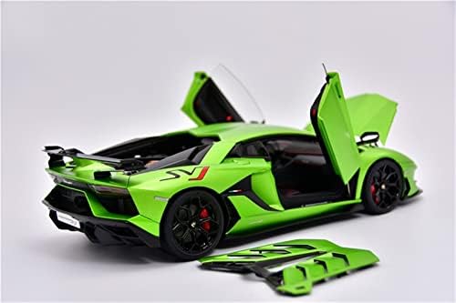 Veículos modelo de escala Apliqe para Lamborghini Aventador SVJ Die Cast Realistic Scale Car Collectible Modelo 1:18