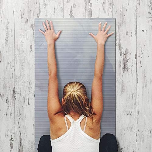 Yoga e Pilates não deslizam tapete de fitness com alça de transporte 24 x70