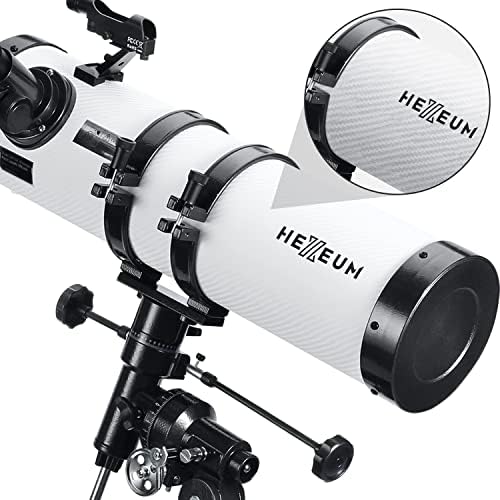 Telescópio Hexeum 130EQ Refletor Astronômico - Equatorial Manual para Astronomia dos Adultos. Vem com o adaptador