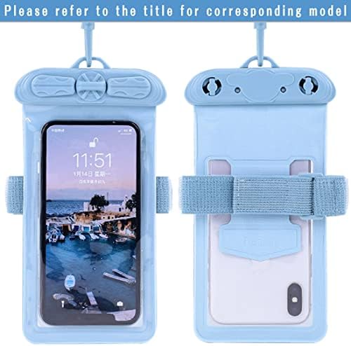 Caixa de telefone Vaxson, compatível com Motorola Edge 30 Ultra Waterspert Chanch Bag Saco [não filme de protetor de tela] Blue