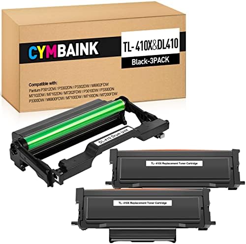 Cymbaink 3 Substituição da embalagem para cartucho de toner de pantum tl-410x e unidade de tambor DL-410 Compatível