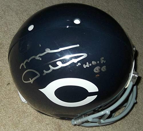 Mike Ditka assinou ursos em tamanho real f/s capacete jsa coa - capacetes NFL autografados