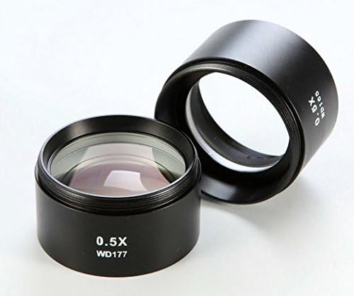 Gowe 3.5x-45x trinocular zoom estéreo Microscópio Cabeça SZM0.5X Acessórios para microscópio de lente