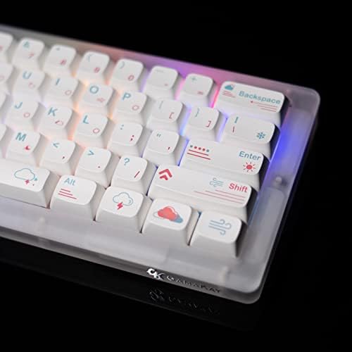 GK Gamakay K61 Pro 60% RGB Junta teclado mecânico, Bluetooth/USB-C com fio/2,4 GHz sem fio 61 teclas Hot Swappable Gaming