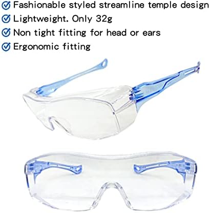 Xii wy anti nevoeiro óculos de segurança Óculos de segurança de laboratório sobre óculos se ajustam a óculos de prescrição óculos de construção óculos de construção