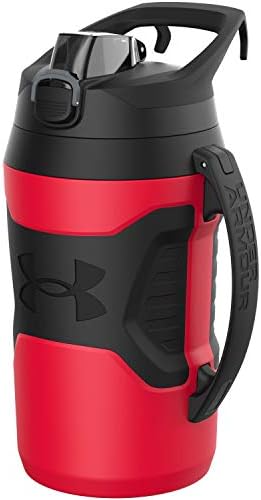 Under Armour Playmaker Sport Jug, Water Bottle com alça, resistente à espuma e de vazamento, 64oz e 32oz