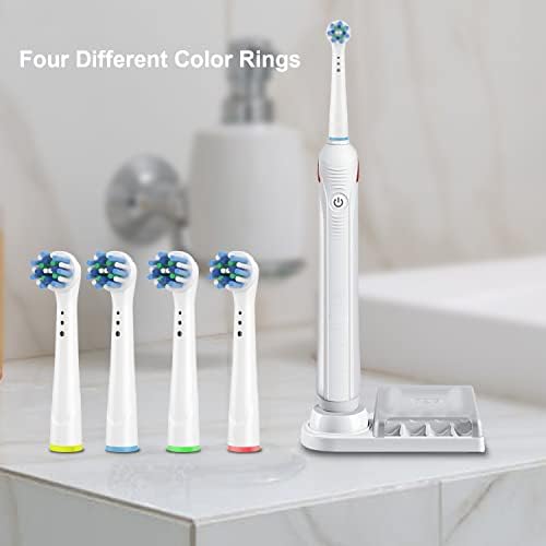 Cabeças de escova de dentes de reposição compatíveis com Braun B Oral, 4 Pacote de dentes de dentes elétricos profissionais para oral B Pro 1000/500/3000/7000/8000/9600 Tontherbush de dentes