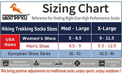 Meias para caminhadas femininas meias de bota respiráveis ​​com anti-estresse-aquaramente, germânio e coolmax lite-compressão 1/2 prs