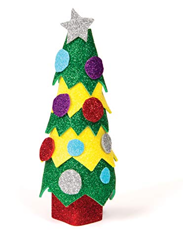 Baker Ross EF434 Folhas de espuma de glitter - pacote de 10 anos, suprimentos de arte criativa autoadesiva para crianças,