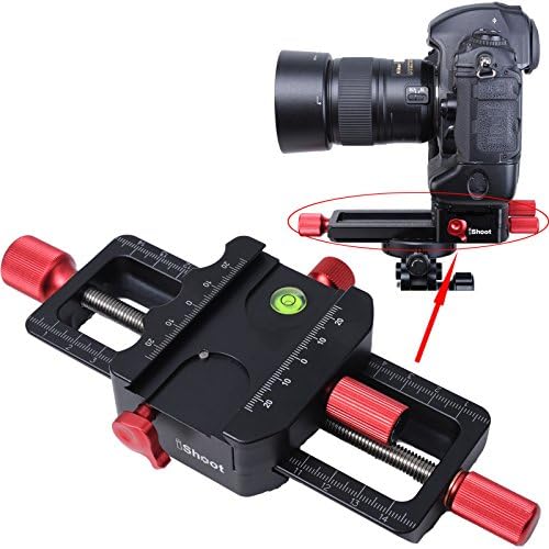 ishoot universal all metal 150mm macro foco deslizante trilho close-up tiro de tiro de cabeça camera suporte suporte de suporte