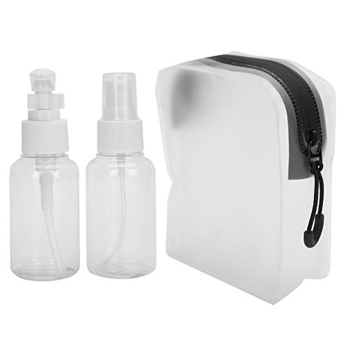 3pcs Viagem Conjunto de garrafas vazias kit de dispensador de cosméticos recarregável garrafa de pulverização de loção