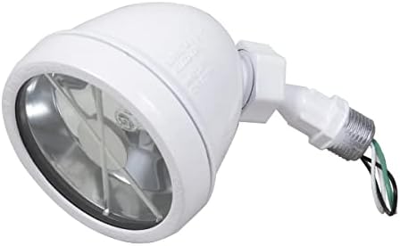 Hubbell-Bell LHS100W Halogen Lamp Holder com lâmpada de 75 watts, articulação giratória, branco
