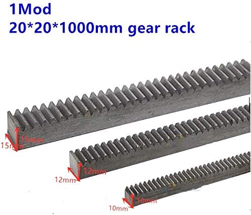 ZhengGuifang ZGF-BR 5PCS pinhões 1Mod 20x20x1000mm rack de engrenagem de esporão direita de dentes 5pcs 1mod 30 dete