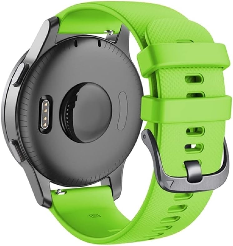 DJDLFA 20mm 22mm pulseira de pulseira de silicone para Garmin Vivoactive 3 4 Venu Sq Vivomove HR Forerunner