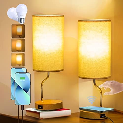 Lâmpada de cogumelo que muda de cor RGB UNFUSNE, lâmpada inteligente de mesa ambiente com controle de aplicativos, luz noturna