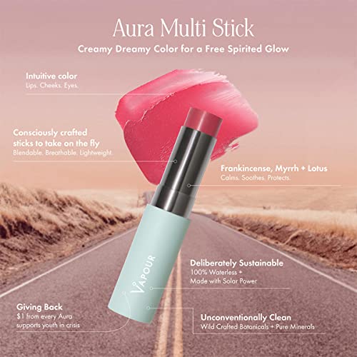 Vapor Beauty - Aura Multi Stick para bochechas, lábios + olhos | Maquiagem não tóxica, sem crueldade e limpa