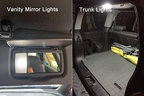 Xpismii 11 peças 6000k Branco 4Runner LED Interior Light Kit Package Substituição para Toyota 4Runner 1996 1997 1998