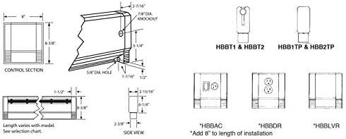 Aquecedor de rodapé da Fahrenheat PLF504, navajo branco