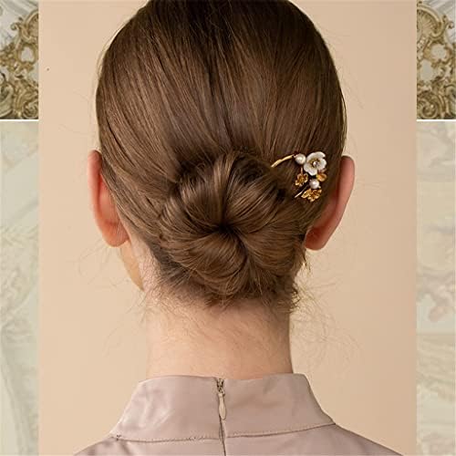 N/A Retro Salute Series em forma de U CLIP Hairpin fêmea de cabeça para baixo Acessórios para cabelos Combina de cabelo Temperamento