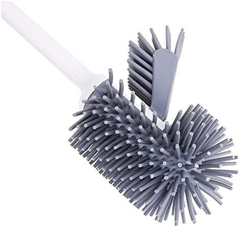 Bruscada e suporte do vaso sanitário guojm, escova de limpeza do vaso sanitário, sob escova de lábios e caddy de armazenamento