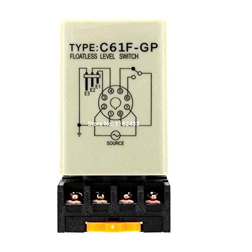 C61F -GP AC 220V Switch/relé sem flutuação com base de soquete 220VAC C61F - GP Nível de água Controlador/Bomba Automática