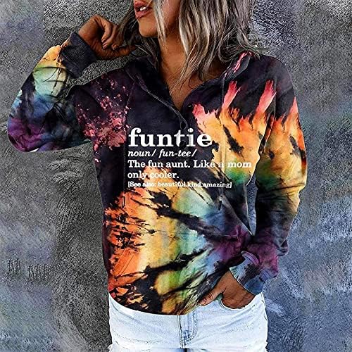 Sorto de primavera feminina de qfvzhy estampa casual casual de inverno com capuz com capuz com moletom de suéter de manga