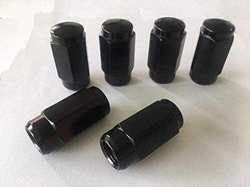 20pcs 1,87 Black 9/16 -18 porcas de terminal de roda FIT 2002 Ford E-250 Econoline pode caber nas jantes OEM, o comprador precisa