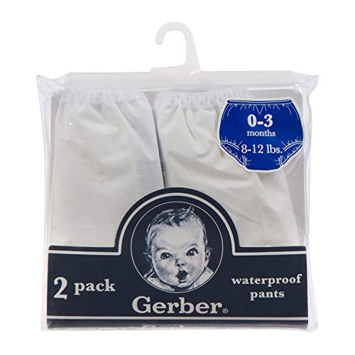 Brand Gerber 2 Pacote Pant brancos à prova d'água, 18 meses