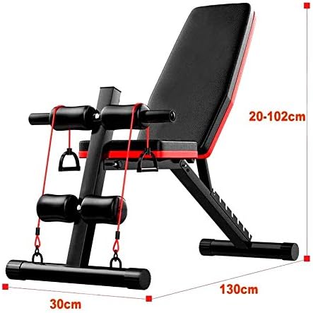 Banco de peso ajustável Treino de corpo inteiro Dumbbell Bench Bench Ajustável Banco de Peso Banco Compacto dobrável, Bench