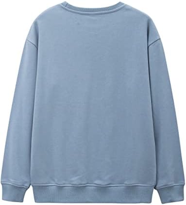 Moletom Sorto Zilin para Mulheres Imprimir Impressão Casual de Manga Longa Pullover fofo Blusa Tops de encaixe solto