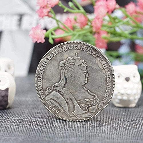 1736 Imperatriz russa Comemorativa Moeda de prata Dólar de prata Múcria estrangeira Coin Antique coleção antiga Cópia de prata antiga para decoração do escritório da sala de casa