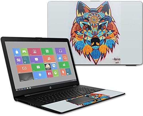 MightySkins Skin Compatível com o laptop HP 17T 17,3 - Lobo padronizado | Tampa de embalagem de decalque de vinil protetora, durável