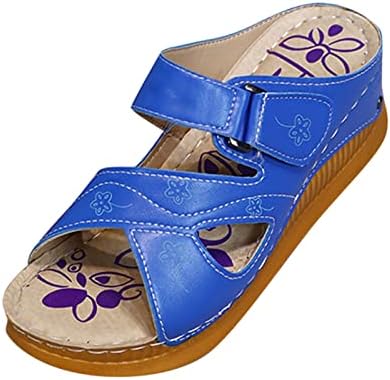 Flippers para mulheres chinelos de moda ocas e casual de moda definida define o pé de cunha de primavera baixo e