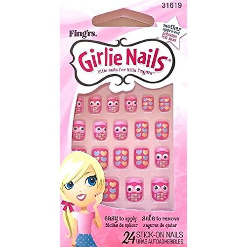 Fing'rs Self Stick Girlie Nails, Sassy Serena, 24 contagem, 31619