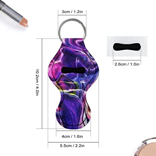 Chaqlin Chapstick Holder Keychain Bulk Novelty Lip Gloss para viajar Bolsa de bolso elástico portátil pequeno e leve