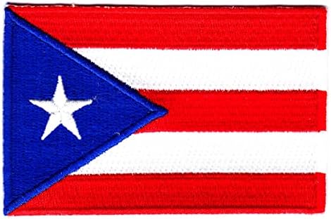 Faixa de Bandeira de Porto Rico em Patch bordou 2 1/2