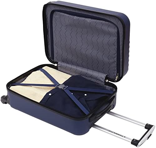 Travelers Club Cosmo Hardside Spinner Bagage, Blue Azul marinho, conjunto de 2 peças