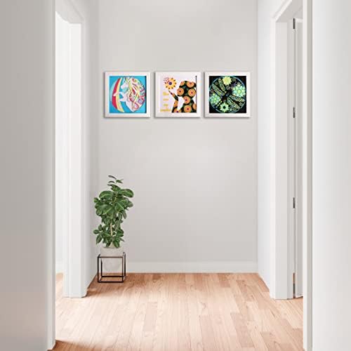 Estrutura fotográfica de caixa de sombra 3D para papel de papel em camadas Rainbow Unicorn Wooden ShadowBox com vidro para acessórios de quarto decoração em casa