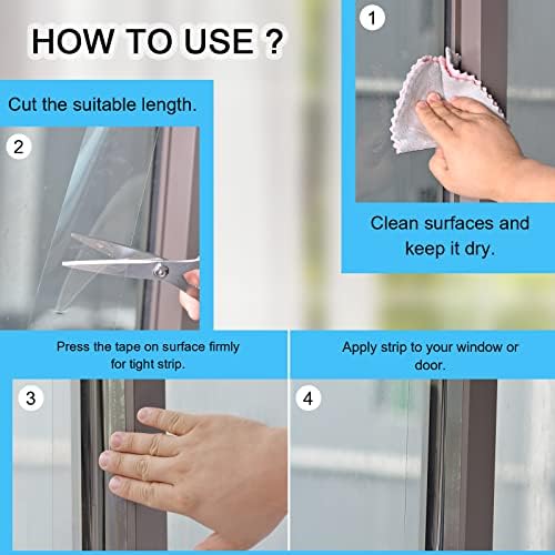 Tira de tampa do rascunho da porta da janela, acrílico forte reutilizável time de tempo de adesivo para a porta ou