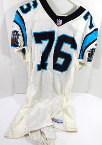 1998 Carolina Panthers Davidos Garrido #76 Game usou White Jersey 50 DP32880 - Jerseys não assinados da NFL usada
