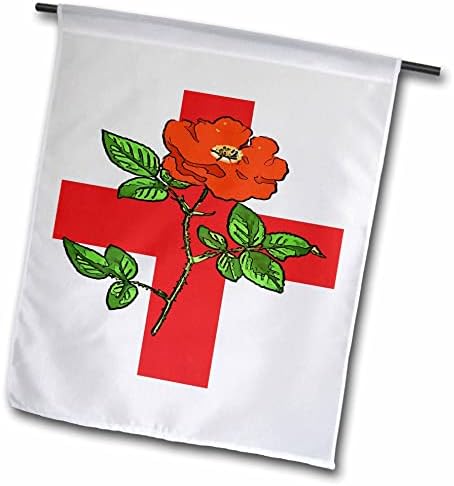 3drose St George Ensign e Tudor Rose England Fan - Flags