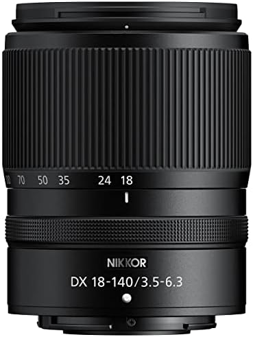 Nikon Nikkor Z DX 18-140mm f/3.5-6.3 Lente VR, pacote com flashpoint zoom li-on iii r2 ttl speedlight flash, kit de filtro de 62 mm,