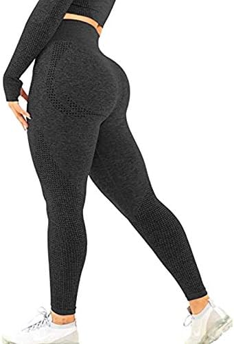 Yowein Women High Caist Hip Butt Lift Yoga Pants Bubble Leggings Treino de controle de barriga Anti -celulite Alongamento apertado