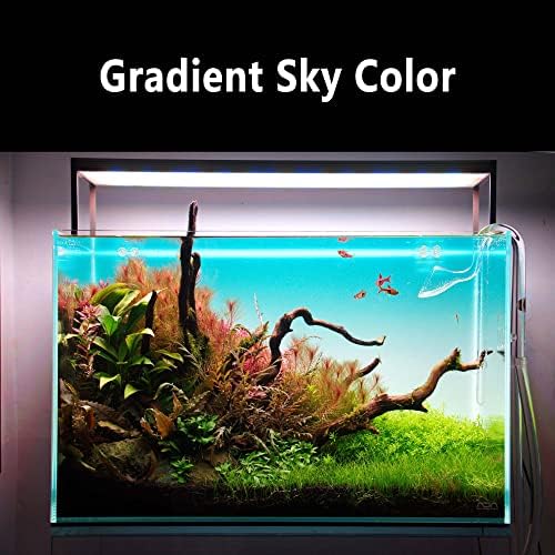 FJARDE Aquário Backlight Screen-Fish Tank Background Light, para aquário sem aro, Painel de cores de gradiente de
