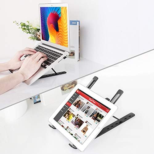 Jarlink Stand Laptop ajustável, laptop de desktop dobrável de alumínio compatível com MacBook Air Pro, HP, Lenovo, Dell,