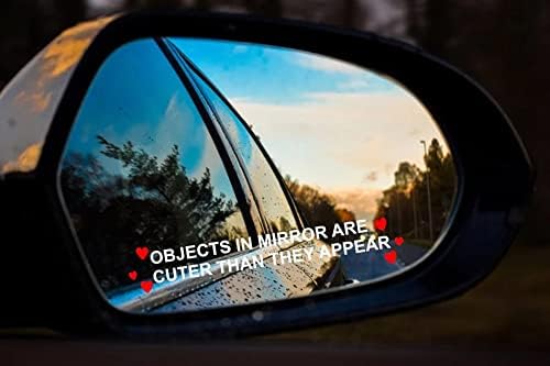TH Smart - Objetos no Mirror são mais fofos do que parecem adesivos Decalque de vinil para SUV de caminhão de carro